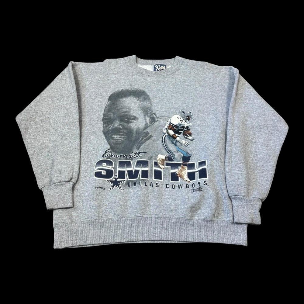 Vintage 90s Lee Sport Emmitt Smith Dallas Cowboys Sweatshirt Men's XL Boxy